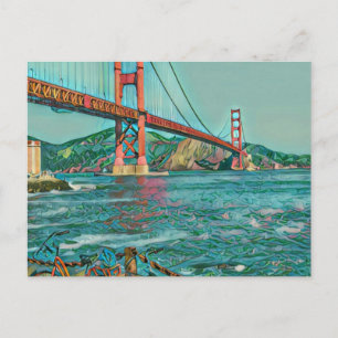 Einzigartige Radfahrergeschenke Postkarte