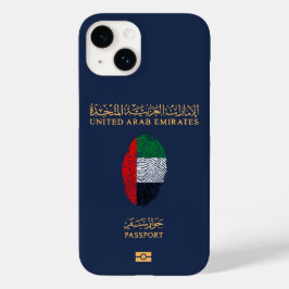 Einzigartige Reisepässe in den Vereinigten Arabisc Case-Mate iPhone 14 Hülle