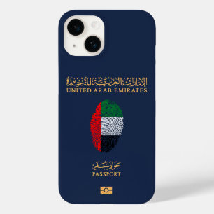 Einzigartige Reisepässe in den Vereinigten Arabisc Case-Mate iPhone 14 Hülle