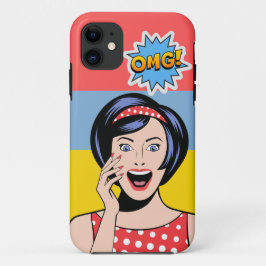 Einzigartige Retro-Frau, farbige Farbkombination R Case-Mate iPhone Hülle