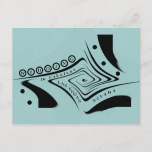 EINZIGARTIGE RETRO WEDD IN Las Vegas Postkarte