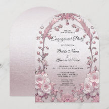 Einzigartige Rosa Verlobung
