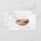 Einzigartige Rose aus Marmor Gold 3D Lips Makeup A Visitenkarte (Vorne/Hinten)