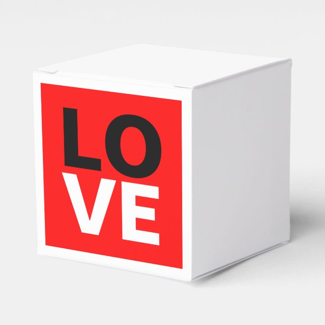 Einzigartige Rote Liebe Romantik Geschenkschachtel (Vorderseite)