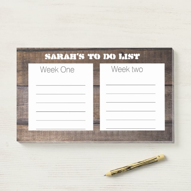 Einzigartige rustikale Organisierte Dinge, um benu Post-it Klebezettel (Auf Schreibtisch)