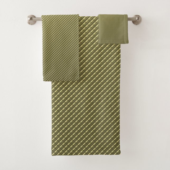 einzigartige, schöne, farbenfrohe, gemalte Muster Badhandtuch Set (Insitu)