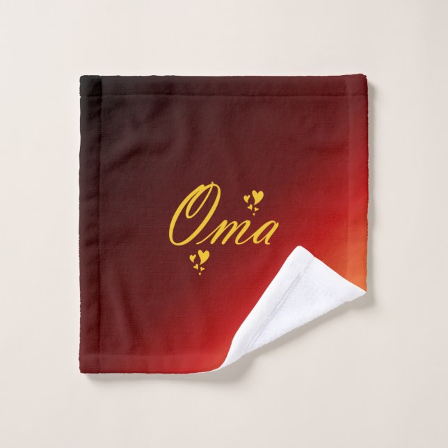 einzigartige, schöne, farbenfrohe, gemalte Muster Badhandtuch Set (Waschlappen)