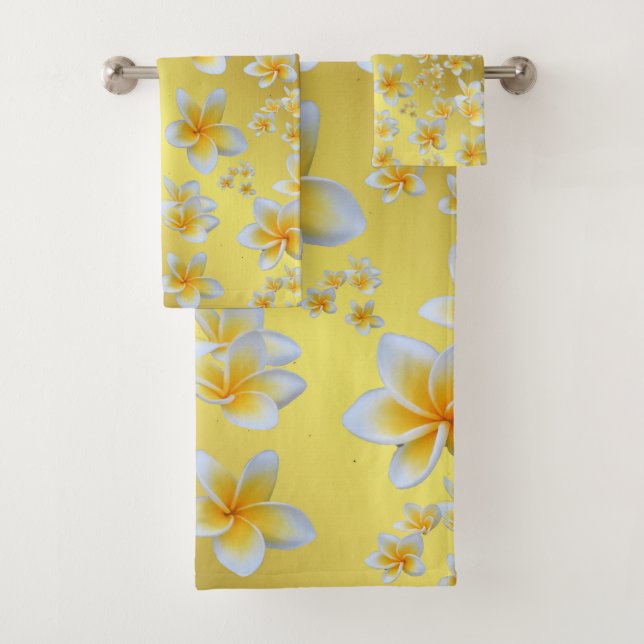 einzigartige, schöne, farbenfrohe, gemalte Muster Badhandtuch Set (Insitu)
