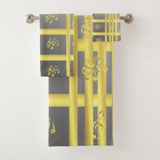 einzigartige, schöne, farbenfrohe, gemalte Muster Badhandtuch Set (Insitu)