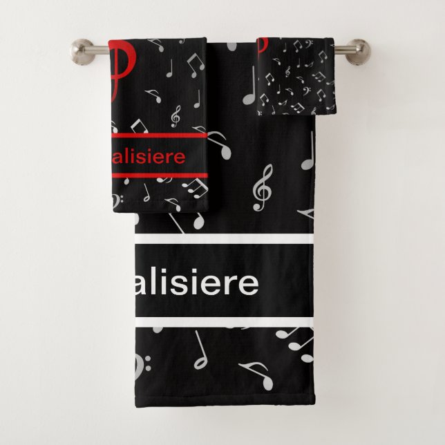 einzigartige, schöne, farbenfrohe, gemalte Muster Badhandtuch Set (Insitu)