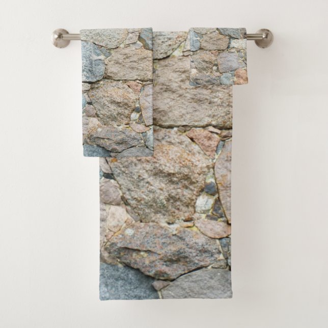 einzigartige, schöne, farbenfrohe, gemalte Muster Badhandtuch Set (Insitu)