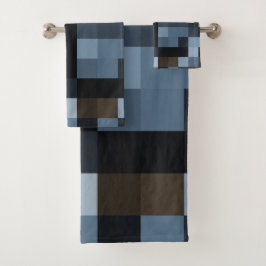 einzigartige, schöne, farbenfrohe, gemalte Muster Badhandtuch Set