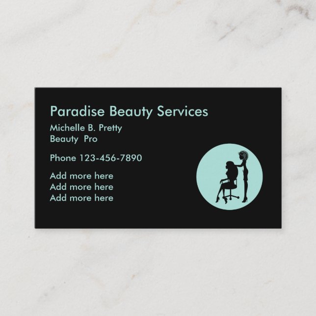 Einzigartige Schönheit Businesscards Visitenkarte (Vorderseite)