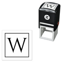 Einzigartige selbstfarbige Briefmarke mit Monogram Permastempel
