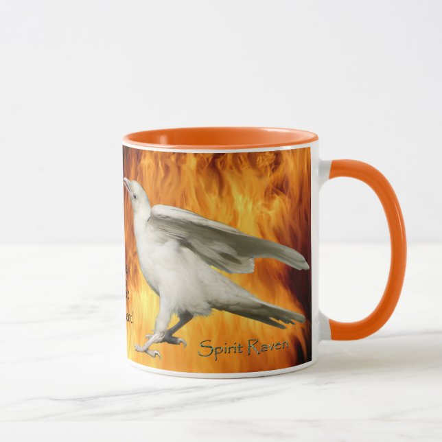 Einzigartige, seltene Tasse aus weißem Foto und Fl (Rechts)