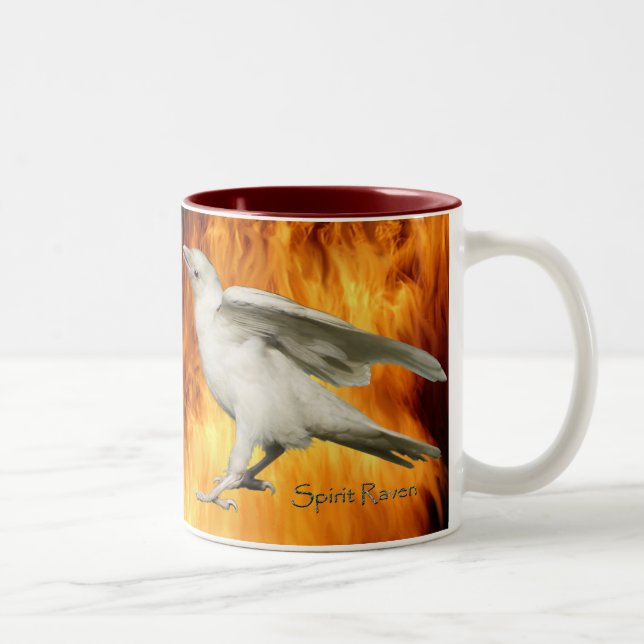Einzigartige, seltene Tasse aus weißem Foto und Fl (Rechts)