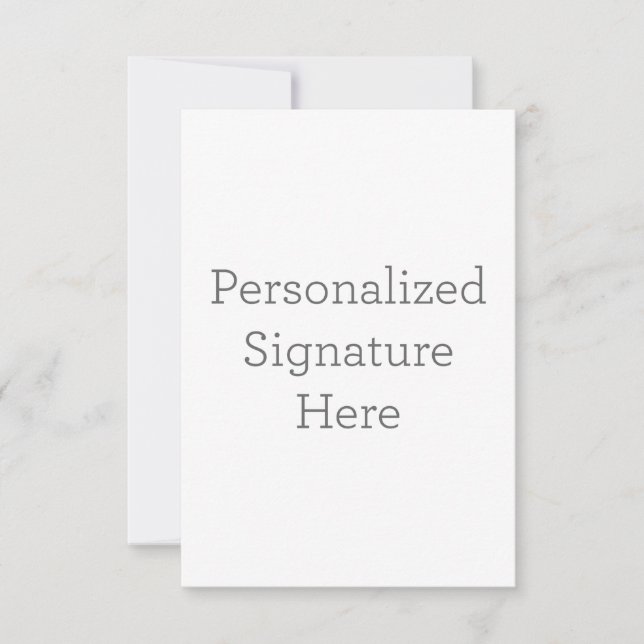 8.89 cm x 12.7 cm Flache Dankeskarte (Vorderseite)