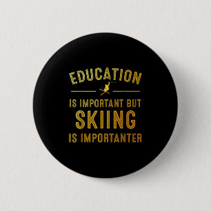 Einzigartige Skikunst für Männer Frauen Kinder Ski Button