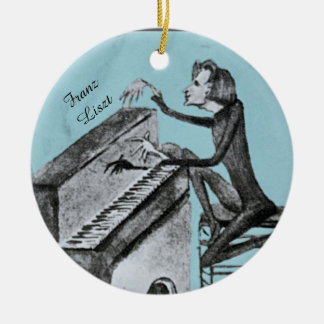Einzigartige Skizze von Franz Liszt von Maurice Sa Keramik Ornament