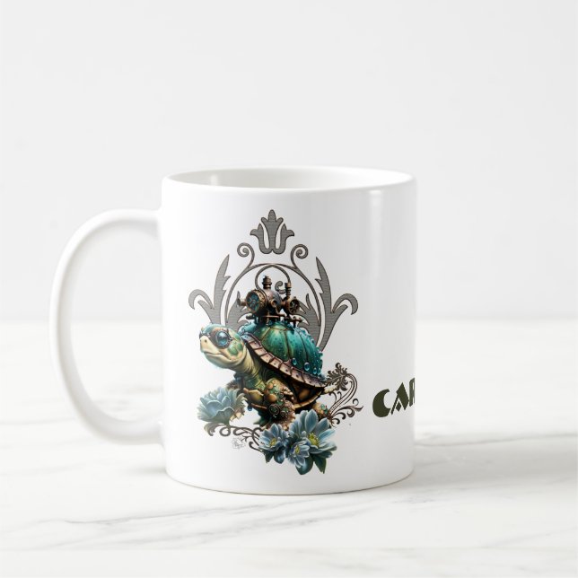 Einzigartige Steampunkturte. Kaffeetasse (Links)