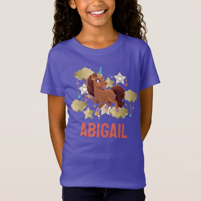 Einzigartige Sterne und Wolken T-Shirt (Vorderseite)