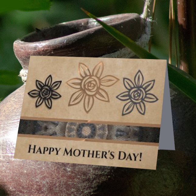 Einzigartige Südwesttagskarte der Blumenflora Feiertagskarte (Von Creator hochgeladen)