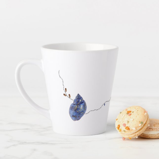Einzigartige Tasse Weiß Weihnachtsblau Japanisch K (Beispiel)