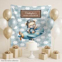 Einzigartige Teddy Bear Pilot Baby Dusche Dekorati