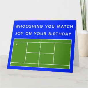 Einzigartige Tennis Geburtstagskarte Karte