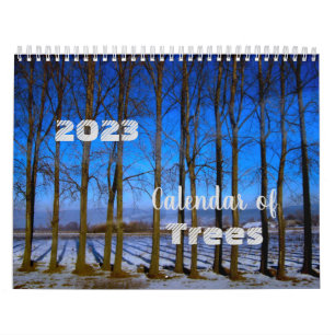 Einzigartige Tree-Fotos des World 2023-Kalenders Kalender