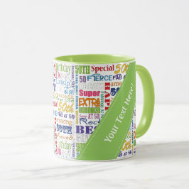 Einzigartige und besondere 50. Geburtstagsgeschenk Tasse