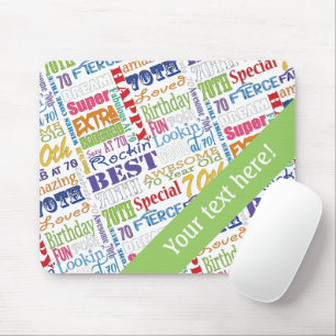 Einzigartige und besondere 70. Geburtstagsgeschenk Mousepad