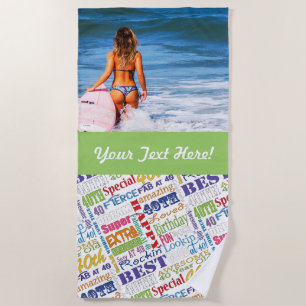 Einzigartige und besondere Geschenke zum 40. Gebur Strandtuch