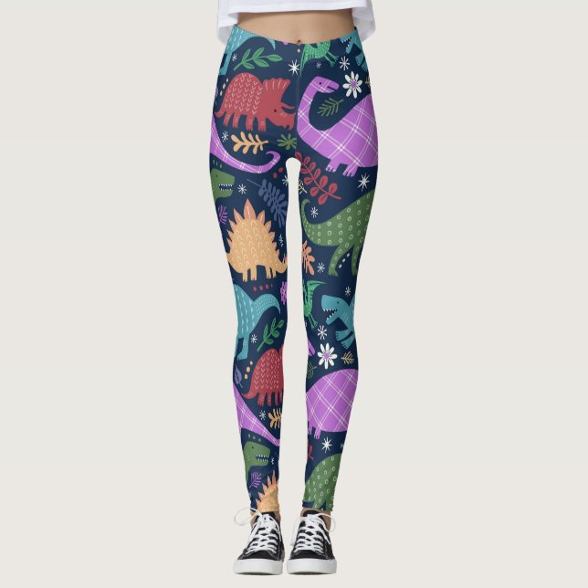 Einzigartige und lustige gemusterte Leggings (Vorderseite)