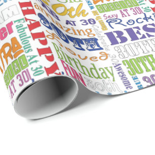 Einzigartige und Special-30. Geschenkpapier