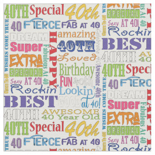 Einzigartige und Special-40. Stoff