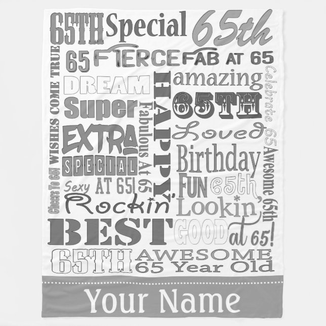 Einzigartige und Special-65. Fleecedecke (Vorderseite)