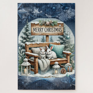 Einzigartige Vintage-Weihnachtskulisse-Papiertelle