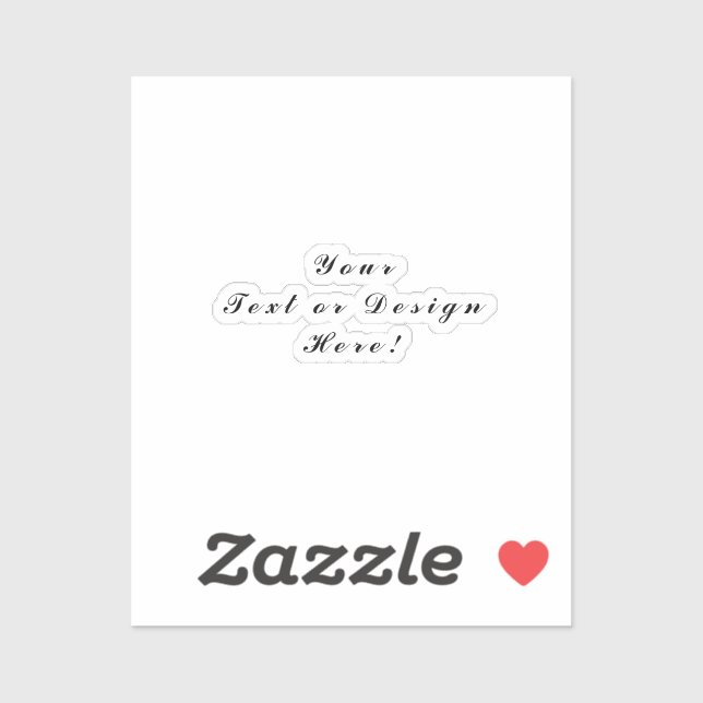 Einzigartige Vinyl-Aufkleber - Design oder Text fü Aufkleber (Blatt)