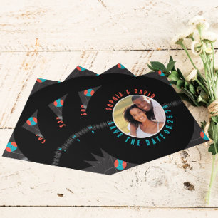 EINZIGARTIGE VINYL-AUFZEICHNUNG FOTO QR-CODE SAVE  SAVE THE DATE