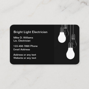 Einzigartige Visitenkarten für die elektrische Bel Visitenkarte