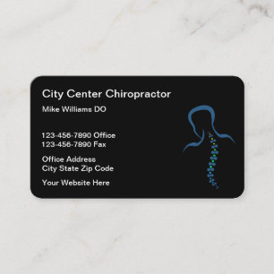 Einzigartige Vorlage für Visitenkarten für Chiropr Visitenkarte