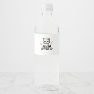 Einzigartige Wasserflaschen mit Niedlichen Katzend