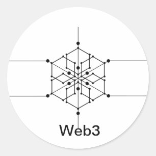Einzigartige Web3-Aufkleber Runder Aufkleber
