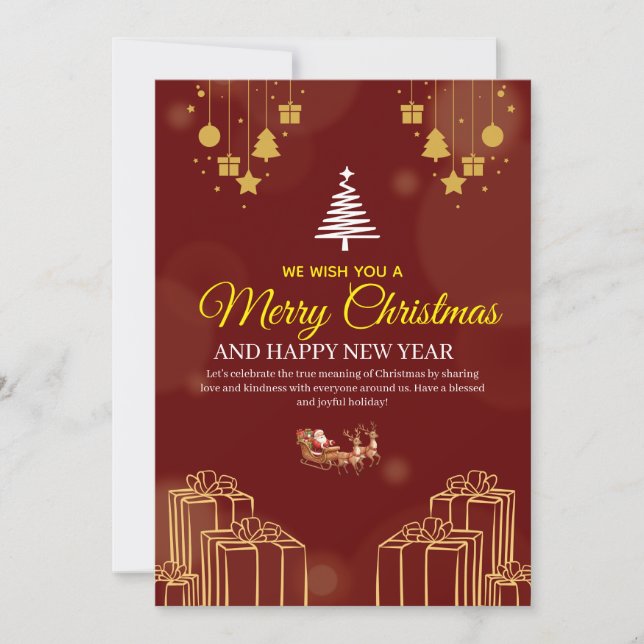 Einzigartige Weihnachtseinladungsdesigns – Kreativ Einladung (Vorderseite)