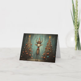 Einzigartige Weihnachtskarten Feiertagskarte