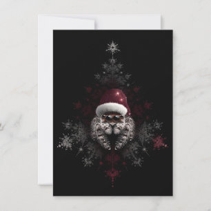 Einzigartige Weihnachtskarten Springspinne Feiertagskarte