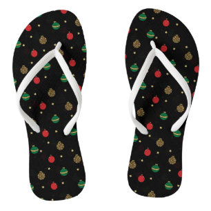 Einzigartige Weihnachtsschmuck Baubles Schwarzes M Flip Flops