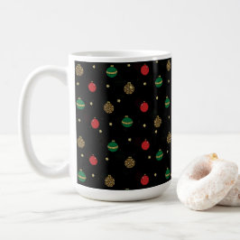 Einzigartige Weihnachtsschmuck Baubles Schwarzes M Kaffeetasse
