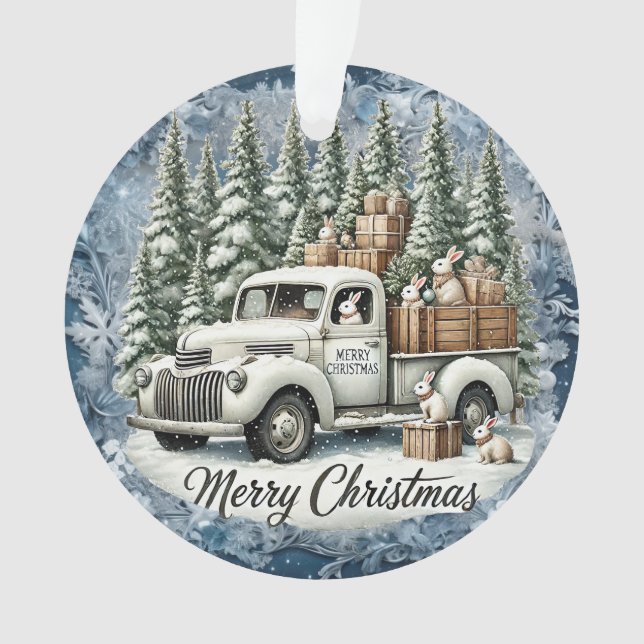 Einzigartige Weihnachtsszenerie Papier Teller Ornament (Vorderseite)